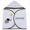 100% algodão de alta qualidade toalha de cor branca, tipo e barba bonito, toalha especial babay da caixa, toalha de capuz com elefante Bordado